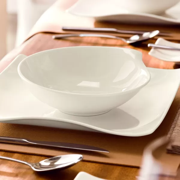 Villeroy &amp; Boch 1034203810 Flow Individual Bowl, 6.25 x 5 in, White)