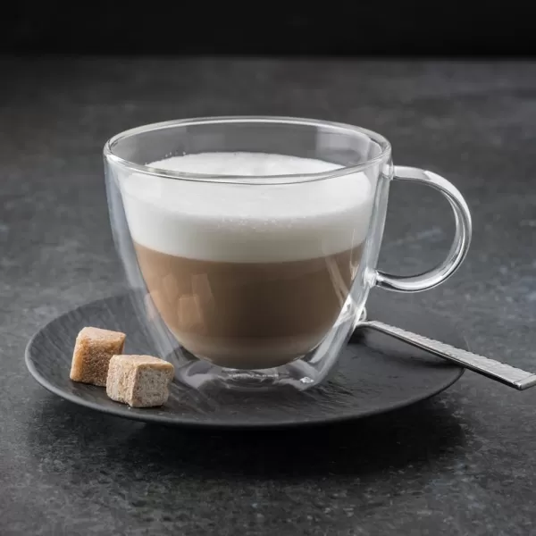 Villeroy &amp; Boch Artesano Hot Beverages Cup : Large , 3.75 in, Crystal Glass, Clear