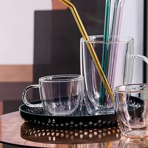 Villeroy &amp; Boch Artesano Hot Beverages Cup : Large , 3.75 in, Crystal Glass, Clear