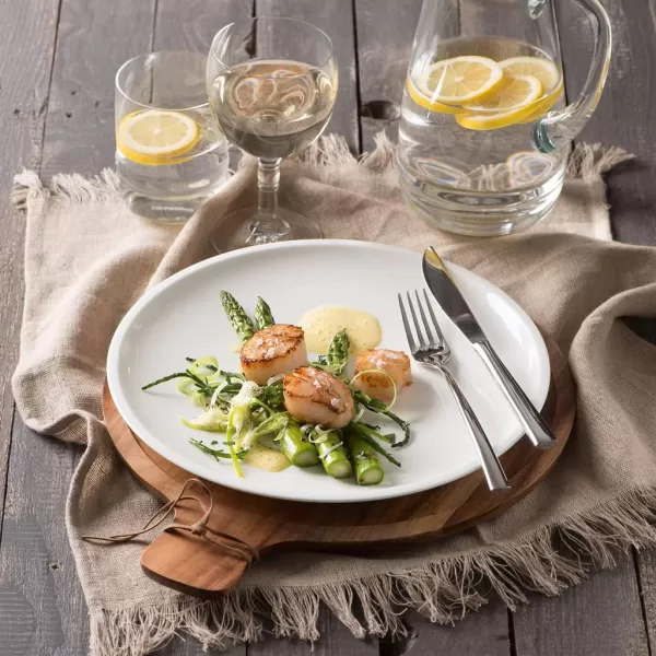 Villeroy &amp; Boch Artesano Original Antipasti Plate : Acacia Wood, 11 in, Brown