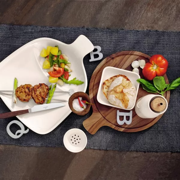 Villeroy &amp; Boch Artesano Original Antipasti Plate : Acacia Wood, 11 in, Brown