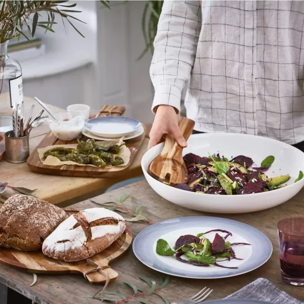 Villeroy &amp; Boch Artesano Original Antipasti Plate : Acacia Wood, 11 in, Brown