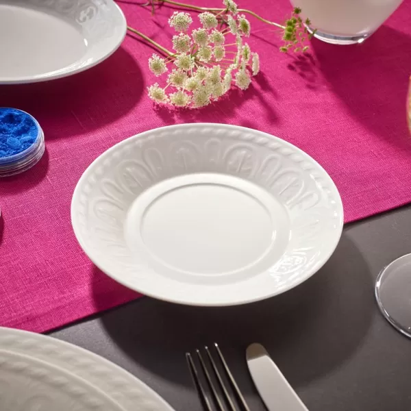 Villeroy &amp; Boch Cellini Tea Cup Saucer, 6 in, White
