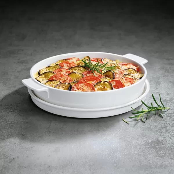 Villeroy &amp; Boch Clever Cooking Round Baking Dish, 11 in, White