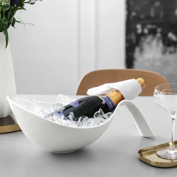 Villeroy &amp; Boch Flow Salad Bowl with Handle, 60.75 oz, White