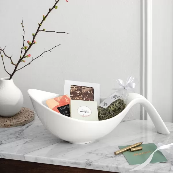 Villeroy &amp; Boch Flow Salad Bowl with Handle, 60.75 oz, White