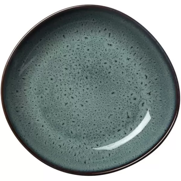 Villeroy &amp; Boch Lave Gris Small Bowl Flat, 8.5x1.75, Stoneware, Gray