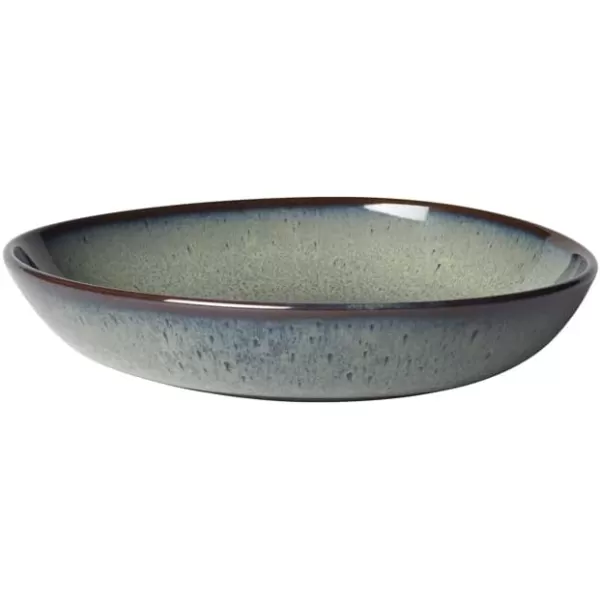Villeroy &amp; Boch Lave Gris Small Bowl Flat, 8.5x1.75, Stoneware, Gray