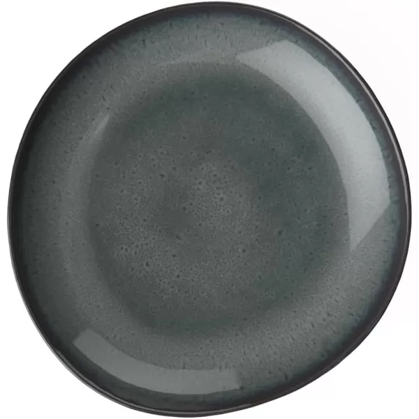 Villeroy &amp; Boch Lave Gris Small Bowl Flat, 8.5x1.75, Stoneware, Gray