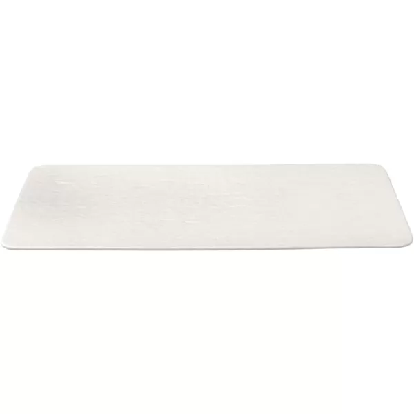 Villeroy &amp; Boch Manufacture Rock Blanc Rectangular Serving Platter White for Meat, Fish and Vegetables, Premium Porcelain, 35X18X1,5CM