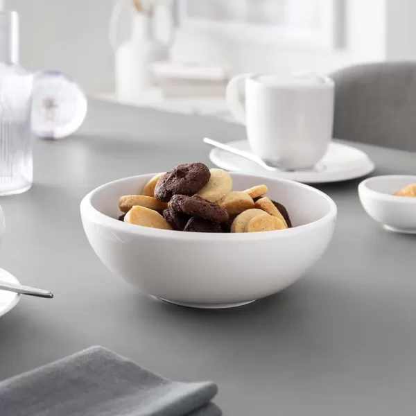 Villeroy &amp; Boch NewMoon BOL Modern Bowl for Cereals, soups, Salad or Desserts Made of Premium Porcelain, Dishwasher Safe, White, 750 ml