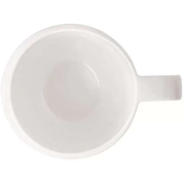 Villeroy &amp; Boch - NewMoon mug with handle, modern cup for tea and coffee, premium porcelain, white, dishwasher safe 12,5X9X9,5CM