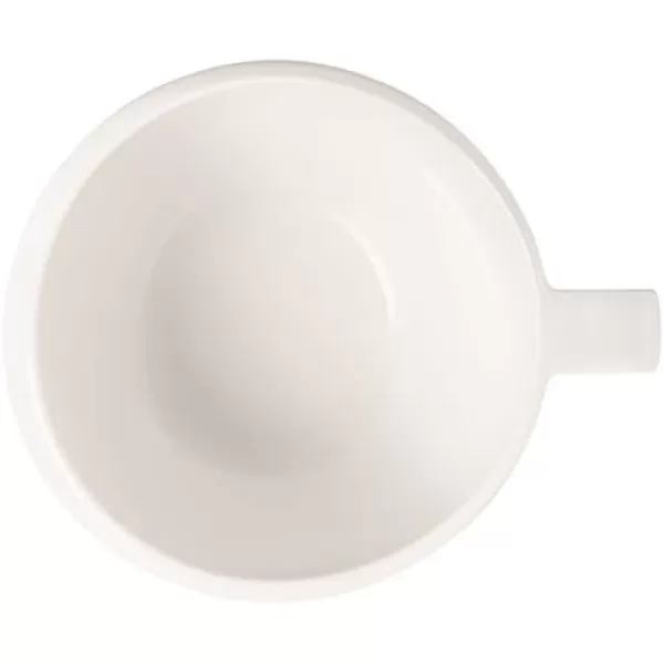 Villeroy &amp; Boch - NewMoon mug with handle, modern cup for tea and coffee, premium porcelain, white, dishwasher safe 12,5X9X9,5CM