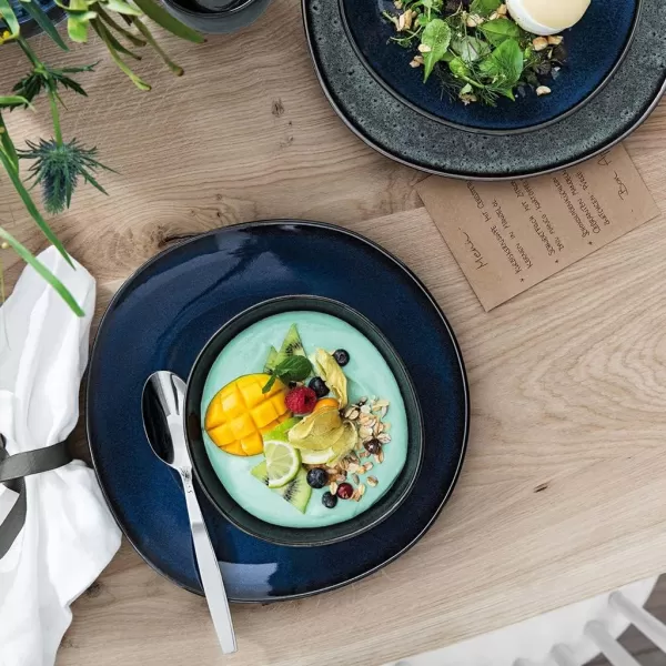 Villeroy &amp; Boch like Lave Gris | Stoneware Dinner Plate | Dishwasher Safe | Grey 11x1 in