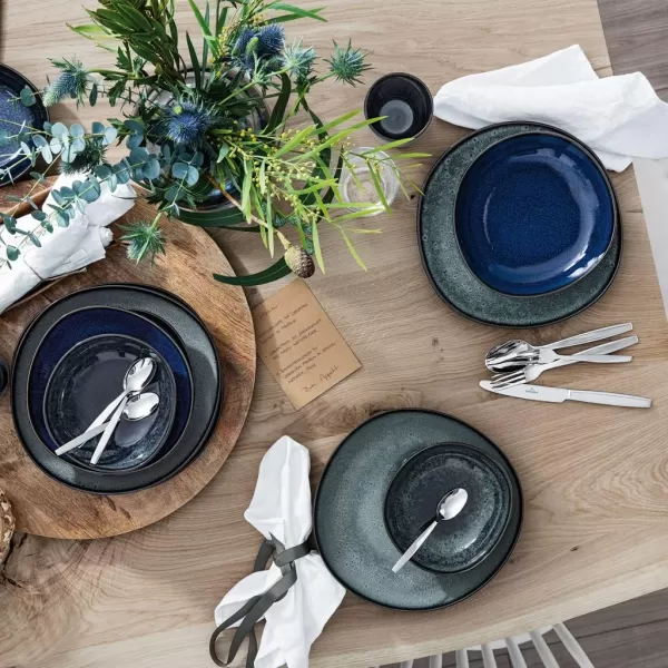 Villeroy &amp; Boch like Lave Gris | Stoneware Dinner Plate | Dishwasher Safe | Grey 11x1 in