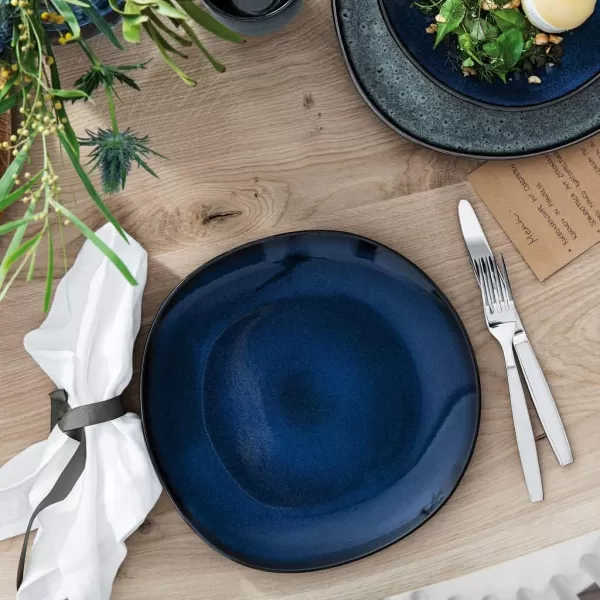 Villeroy &amp; Boch like Lave Gris | Stoneware Dinner Plate | Dishwasher Safe | Grey 11x1 in