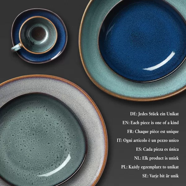 Villeroy &amp; Boch like Lave Gris | Stoneware Dinner Plate | Dishwasher Safe | Grey 11x1 in
