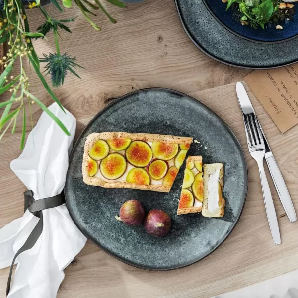 Villeroy &amp; Boch like Lave Gris | Stoneware Dinner Plate | Dishwasher Safe | Grey 11x1 in