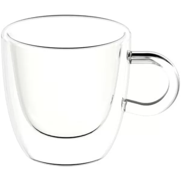 Villeroy &amp; Boch Artesano Hot Beverages Cup : Large , 3.75 in, Crystal Glass, Clear