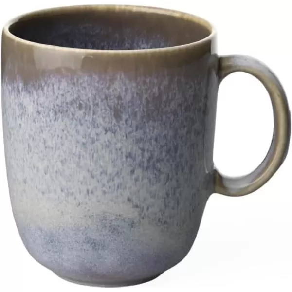 Villeroy &amp; Boch Lave Glace Mug with Handle, Elegant Earthenware Mug for All Day, Glace, 400 ml, Dishwasher Safe