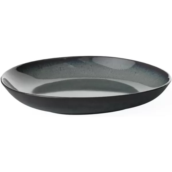 Villeroy &amp; Boch Lave Gris Small Bowl Flat, 8.5x1.75, Stoneware, Gray