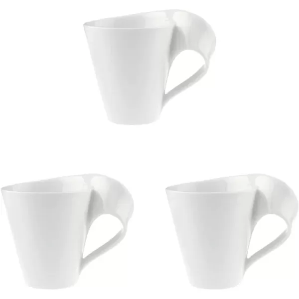 Villeroy &amp; Boch New Wave Porcelain Cafe Mug, 1 Count , White)