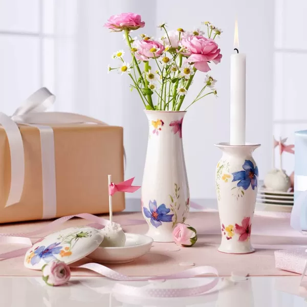 Villeroy &amp; Boch Mariefleur Gifts Container, 11 cm, Premium Porcelain, Multicoloured/Pink/Yellow/Green