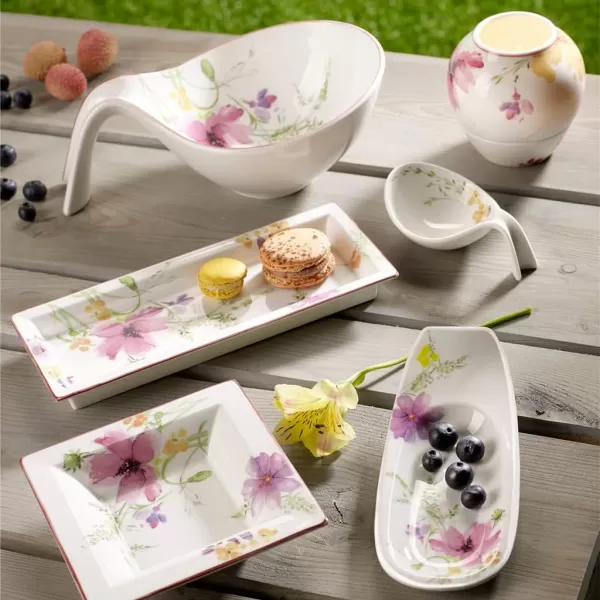 Villeroy &amp; Boch Mariefleur Gifts Container, 11 cm, Premium Porcelain, Multicoloured/Pink/Yellow/Green