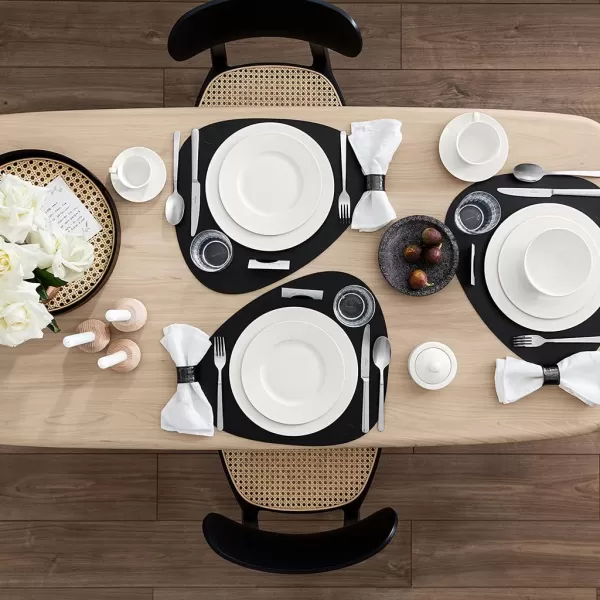 Villeroy &amp; Boch Twist Plate 6 People 12-Pieces Elegant Premium Porcelain Crockery Set White Dishwasher Safe