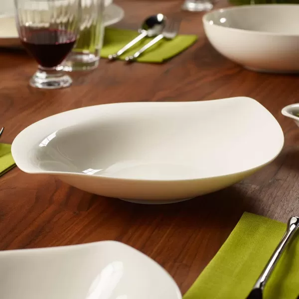 Villeroy &amp; Boch - 10-3461-3575 Villeroy &amp; Boch New Cottage Special Serve Salad Deep Bowl, 11.5 in, White