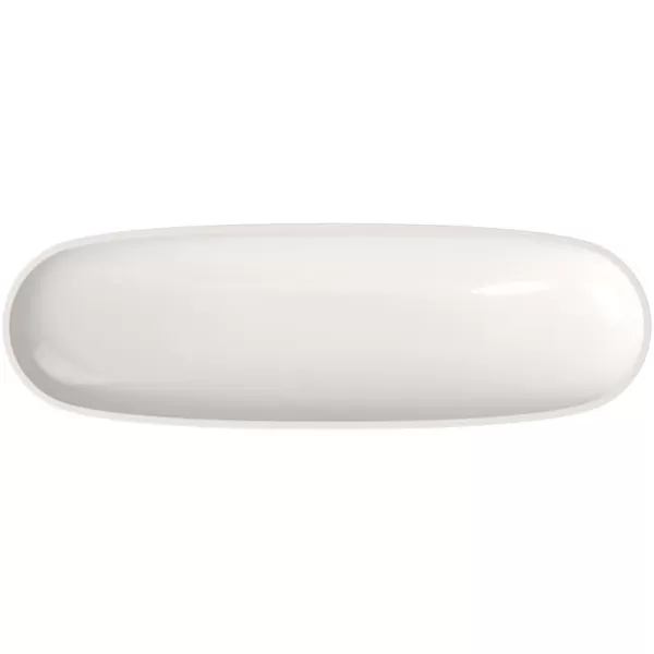 Villeroy &amp; Boch 1041303844 Artesano Original Oval Fruit Bowl, 21.5 x 6.5 in, White