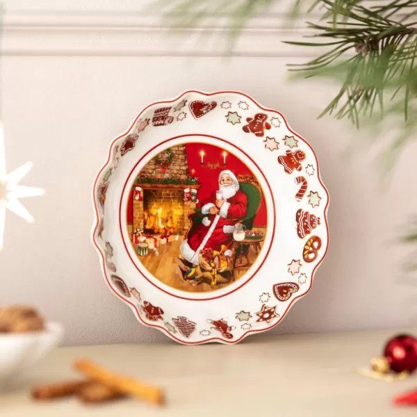 Villeroy &amp; Boch Annual Christmas Edition Bowl, Small, Premium Porcelain, 16,5X16,5X3,5CM, Multicloured