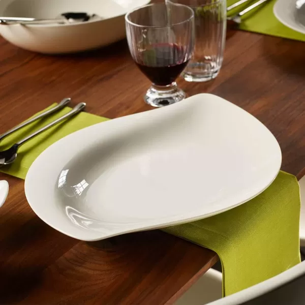 Villeroy &amp; Boch New Cottage Special Serve Salad Shallow  Bowl, 13.25 in, White