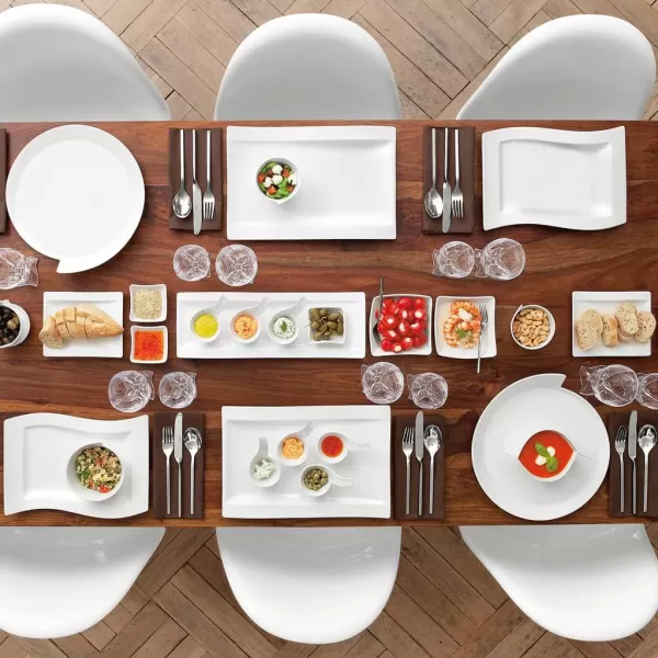 Villeroy &amp; Boch New Wave B&amp;B Appetizer Plate, 7 x 6 in, White