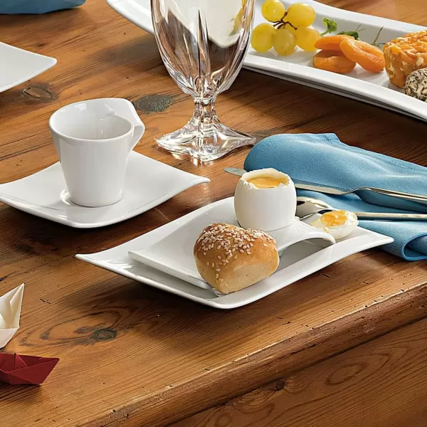 Villeroy &amp; Boch New Wave B&amp;B Appetizer Plate, 7 x 6 in, White
