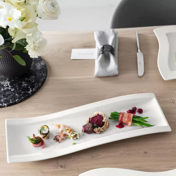 Villeroy &amp; Boch New Wave B&amp;B Appetizer Plate, 7 x 6 in, White