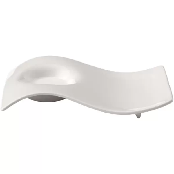 Villeroy &amp; Boch NewWave Cafe Saucer Plate, 6.5 x 5 x1 in, Premium Porcelain, White)