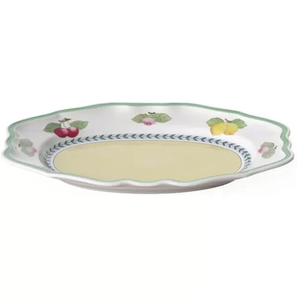 Villeroy &amp; Boch Porcelain French Garden Fleurence Oval Platter, 14.5 in, White/Multicolored
