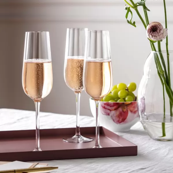 Villeroy &amp; Boch - Rose Garden Champagne Flute, Set of 4, 120 ml, Crystal Glass