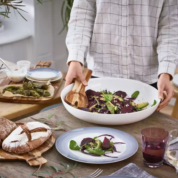 Villeroy &amp; Boch for Me Shallow Round Vegetable Bowl, 1 Count , White