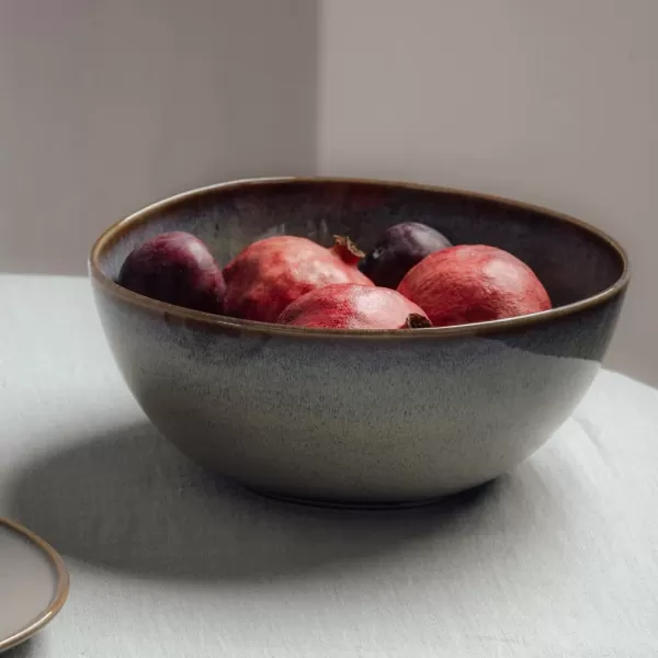 like. by Villeroy &amp; Boch - Lave Beige Serving Bowl 25.5 x 25 x 11 cm, Serving Bowl Beige, Earthenware, 2,200 ml
