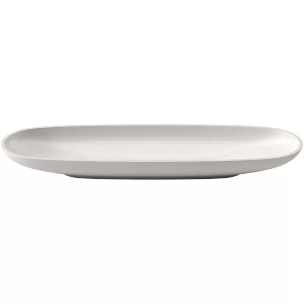 Villeroy &amp; Boch 1041303844 Artesano Original Oval Fruit Bowl, 21.5 x 6.5 in, White