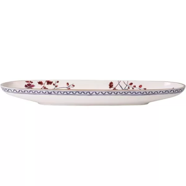 Villeroy &amp; Boch 1041303844 Artesano Original Oval Fruit Bowl, 21.5 x 6.5 in, White