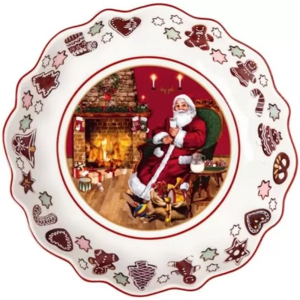 Villeroy &amp; Boch Annual Christmas Edition Bowl, Small, Premium Porcelain, 16,5X16,5X3,5CM, Multicloured