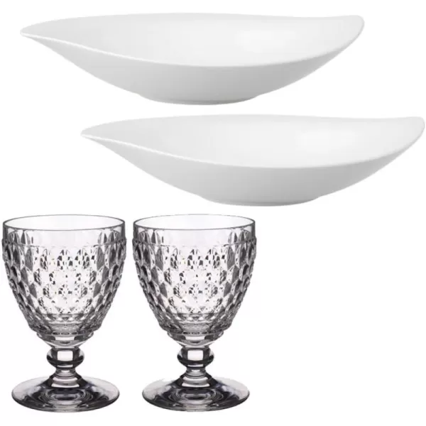 Villeroy &amp; Boch New Cottage Special Serve Salad Shallow  Bowl, 13.25 in, White