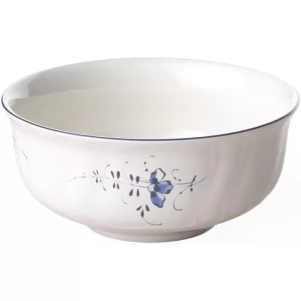 Villeroy &amp; Boch Vieu x Lu x Embourg Dessert, Bowl Maofof Premium Porcelain with Filigree Relief in Classic Royal Blue, 13 cm