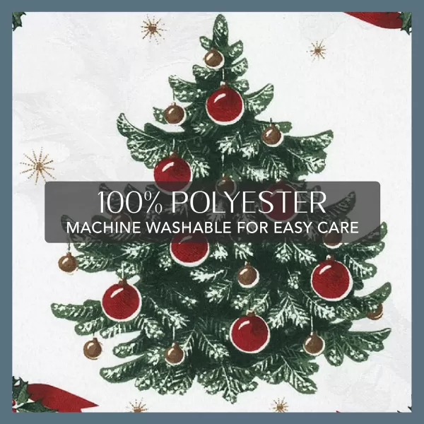 Elrene Home Fashions Villeroy &amp; Boch Toy's Delight Reversible Christmas Fabric Placemats, 13 Inches x 19 Inches, Set of 4)