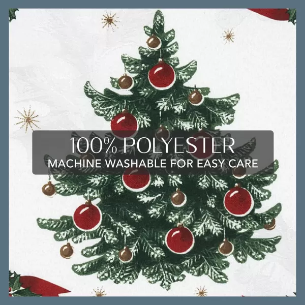 Elrene Home Fashions Villeroy &amp; Boch Toy's Delight Reversible Christmas Fabric Placemats, 13 Inches x 19 Inches, Set of 4)
