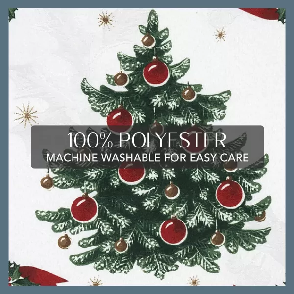 Elrene Home Fashions Villeroy &amp; Boch Toy's Delight Reversible Christmas Fabric Placemats, 13 Inches x 19 Inches, Set of 4)