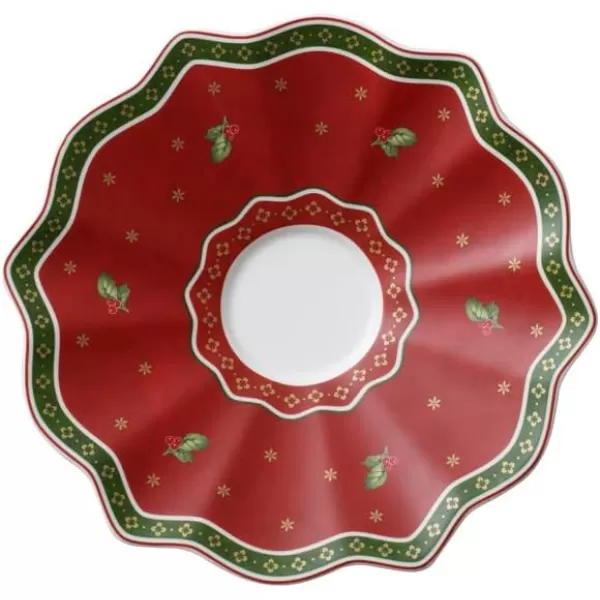 Villeroy &amp; Boch Delight White Coffee Cup Saucer, 7.5"